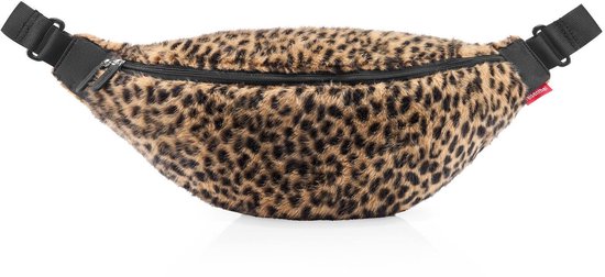Bruine heuptas met luipaardprint.