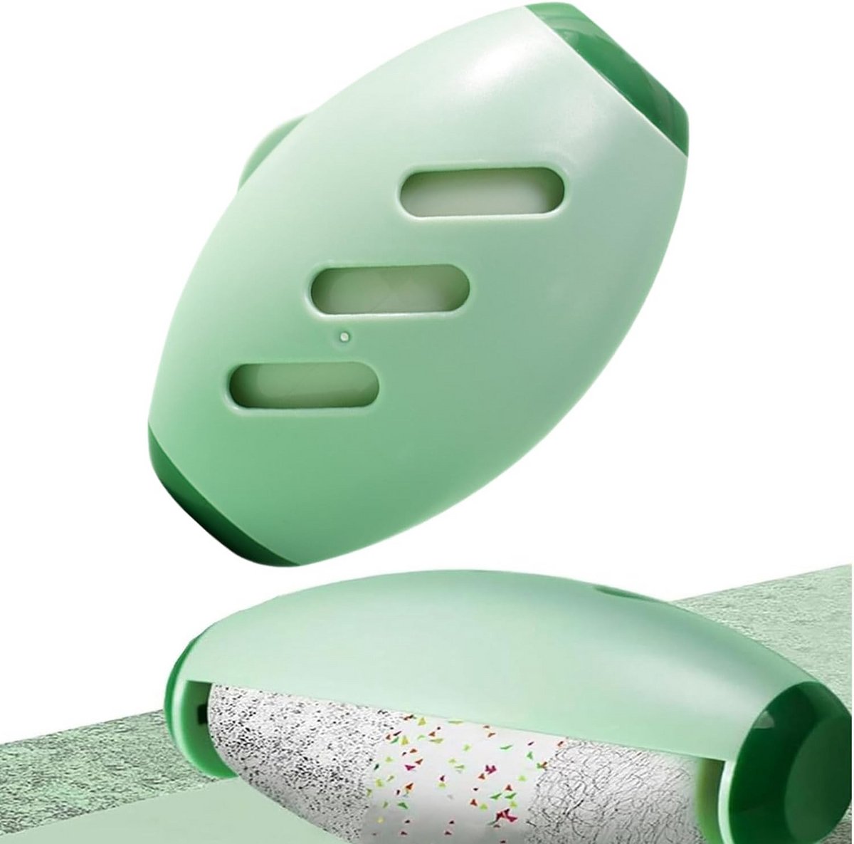 Herbruikbare Pluisrol - Wasbare Kleverige Roller - Dierenhaar Verwijderen - Super Plakkerig Oppervlak - 55 bij 102 cm - Groen