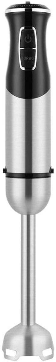 DnA® Staafmixer - Staafmixer Set - Staafmixers - Staafmixer Met Hakmolen - Staafmixer Draadloos - Grijs/Zwart - 23cm x 12cm x 7cm