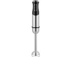 DnA® Staafmixer - Staafmixer Set - Staafmixers - Staafmixer Met Hakmolen - Staafmixer Draadloos - Grijs/Zwart - 23cm x 12cm x 7cm