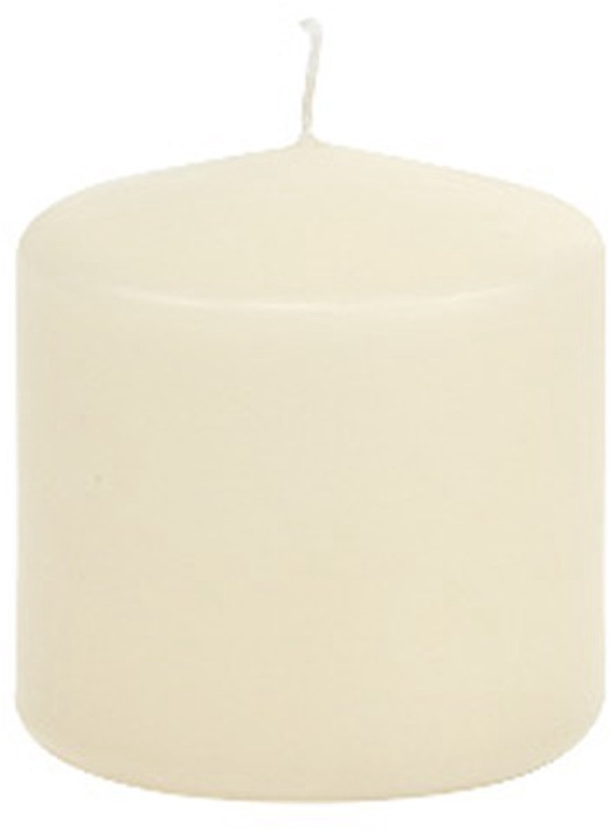 Pilaarkaars 80/80 crème 6 stuks