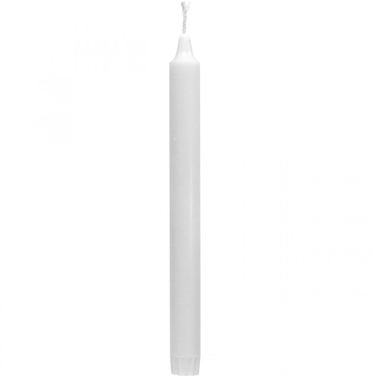 PURE waskaarsen stokkaarsen wit 250/23mm natuurlijke was 4 st, 4 Stück