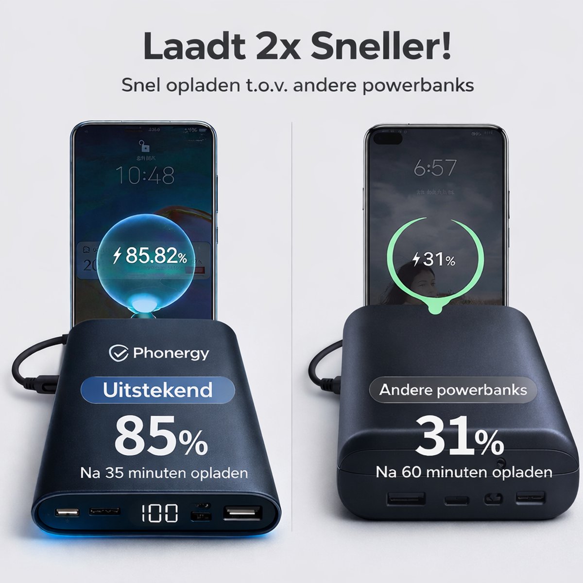 Phonergy Primo Speed Powerbank 20000 mAh met Quick Charge - afbeelding 3