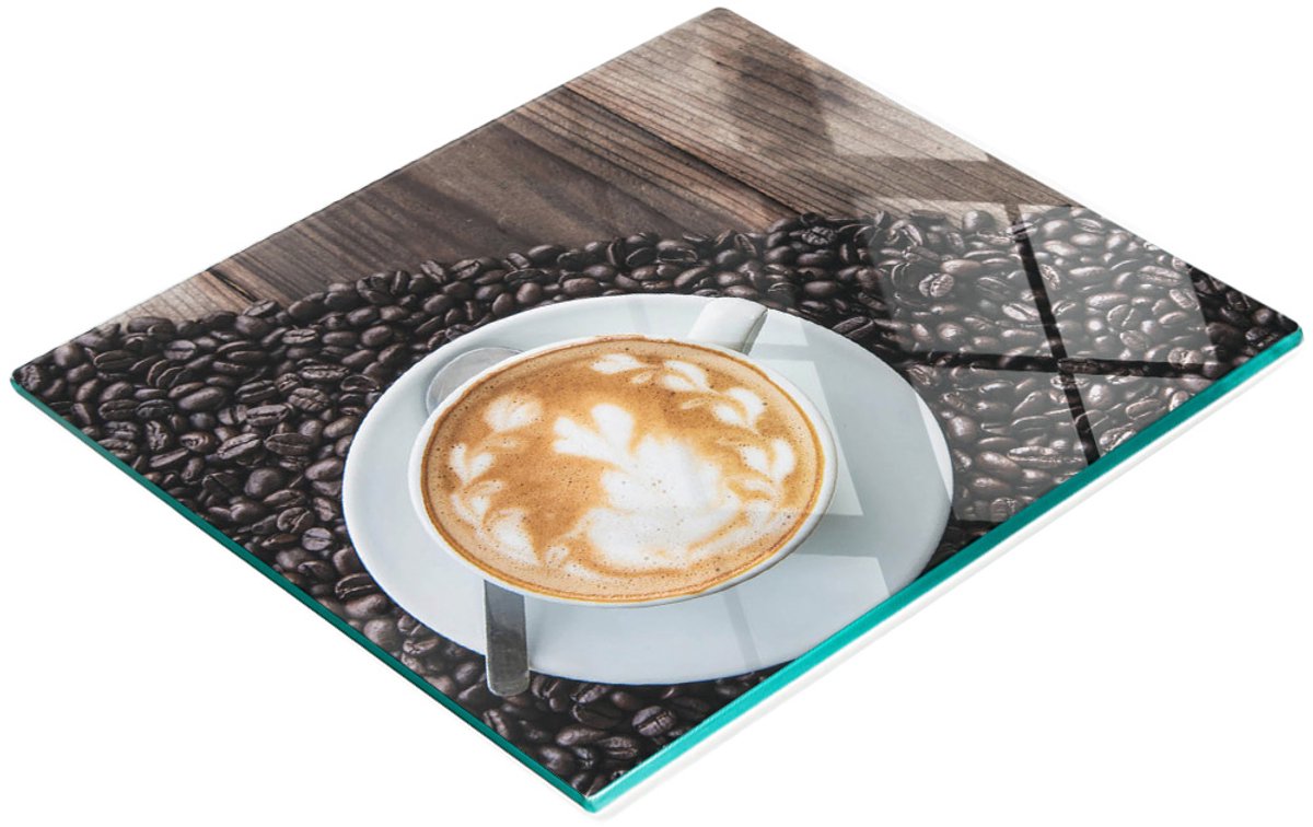 Glazen decoratieve plank voor het serveren van snacks en koffiekopjes, 60x52 cm