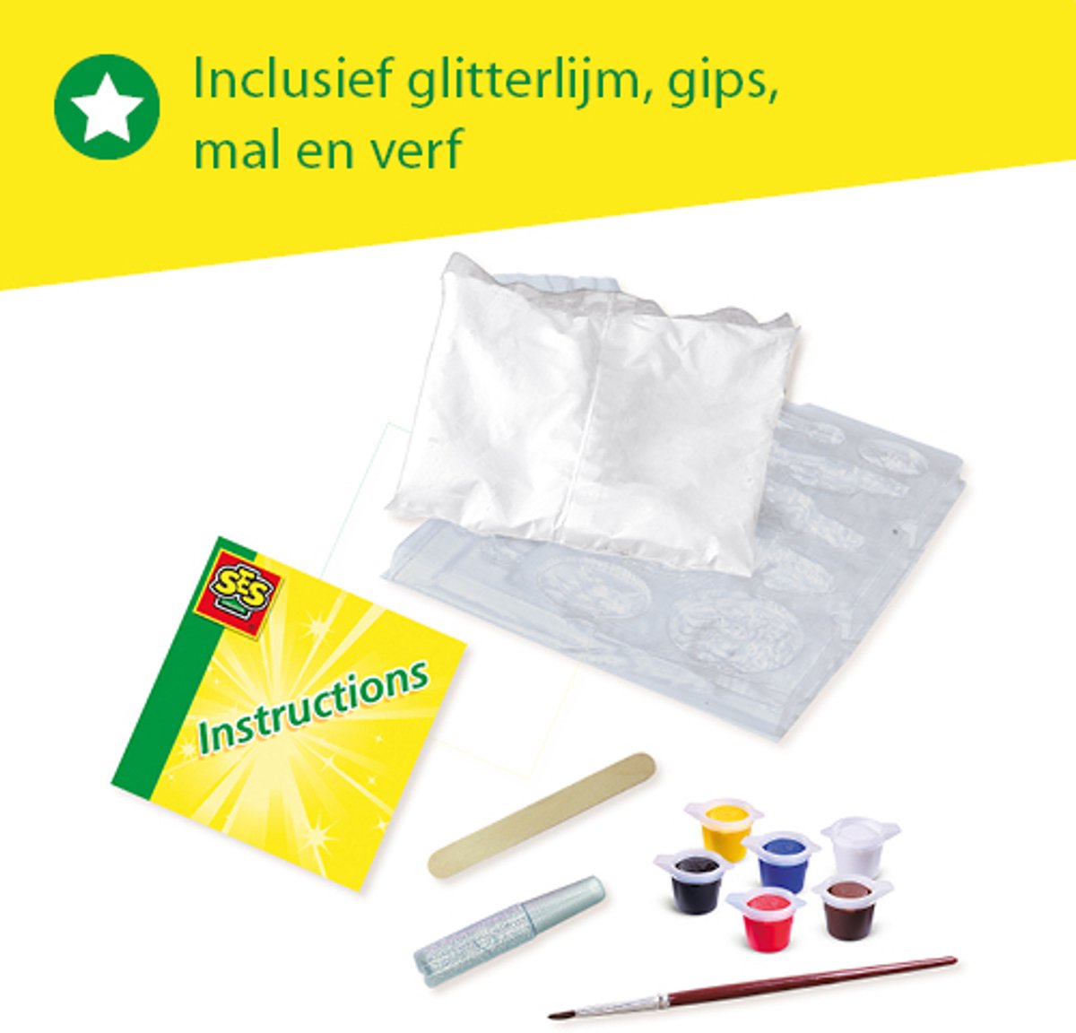 SES Creative - Hobby Pink - Gieten en Schilderen - Fantasie Paarden - Knutselen Meisjes - Sneldrogend - Vanaf 5 jaar — afbeelding 5