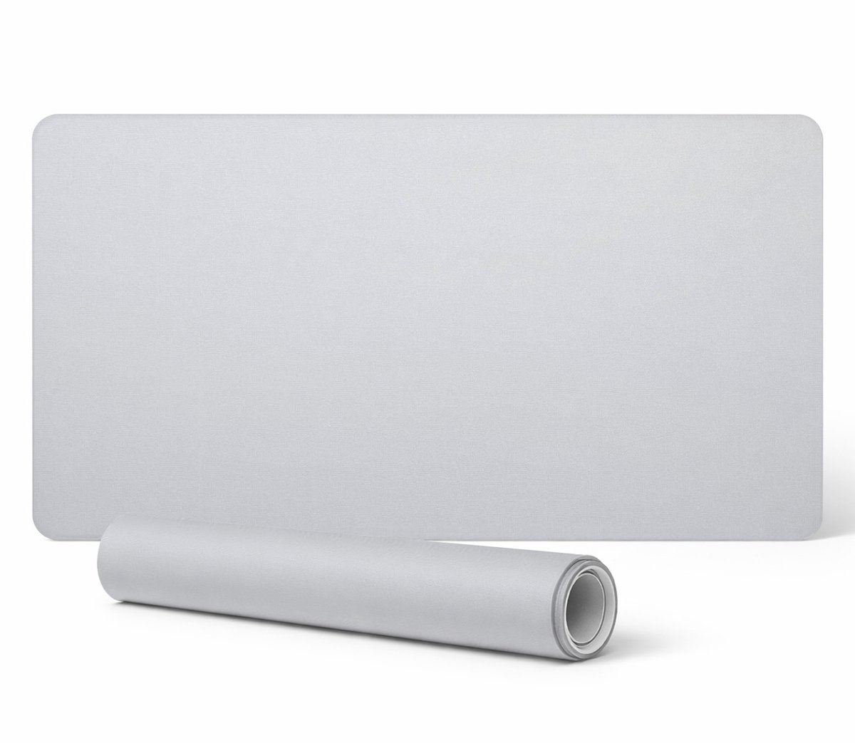 Muismat voor bureau, toetsenbord en laptop, wit, 90x45 cm
