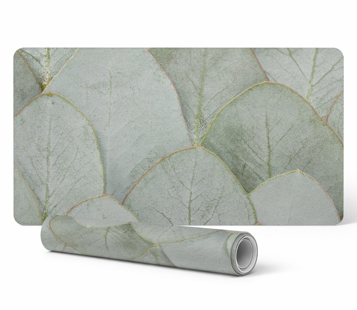 Vinyl beschermmat voor op de werkplek, bladeren in harmonie, 90x45 cm