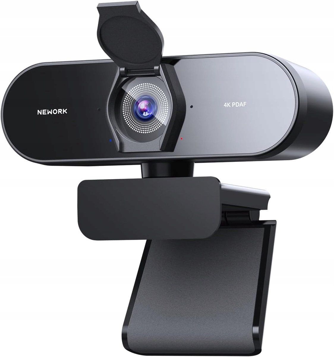 Webcam - 4K Webcam met Autofocus - Zwart 79° Groothoek & Dubbele Microfoon - Heldere Ruisonderdrukking - Anti-spionage - USB Plug & Play thumbnail 2