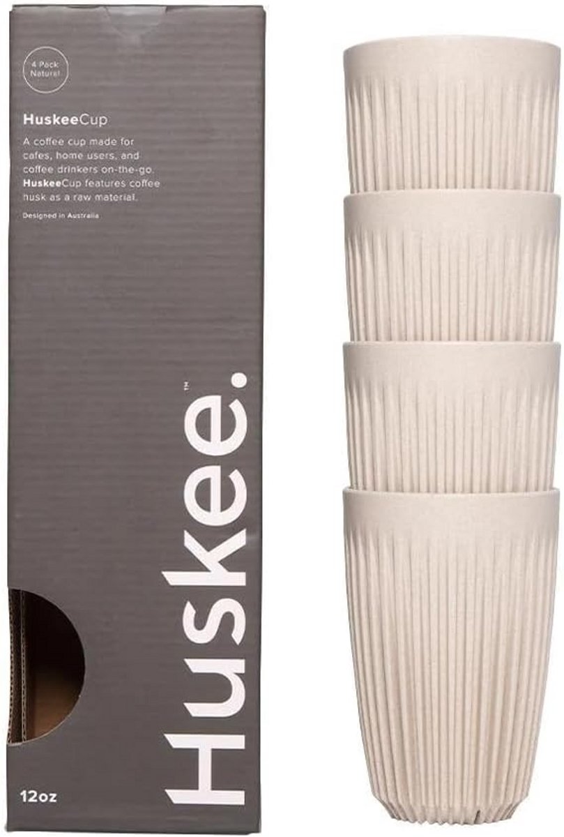 Natuurlijk Thermische Koffiebekers - 4-Pack van 12 oz