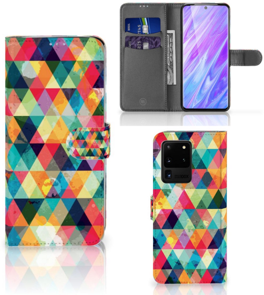 Samsung Galaxy S20 Ultra Telefoon Hoesje Geruit