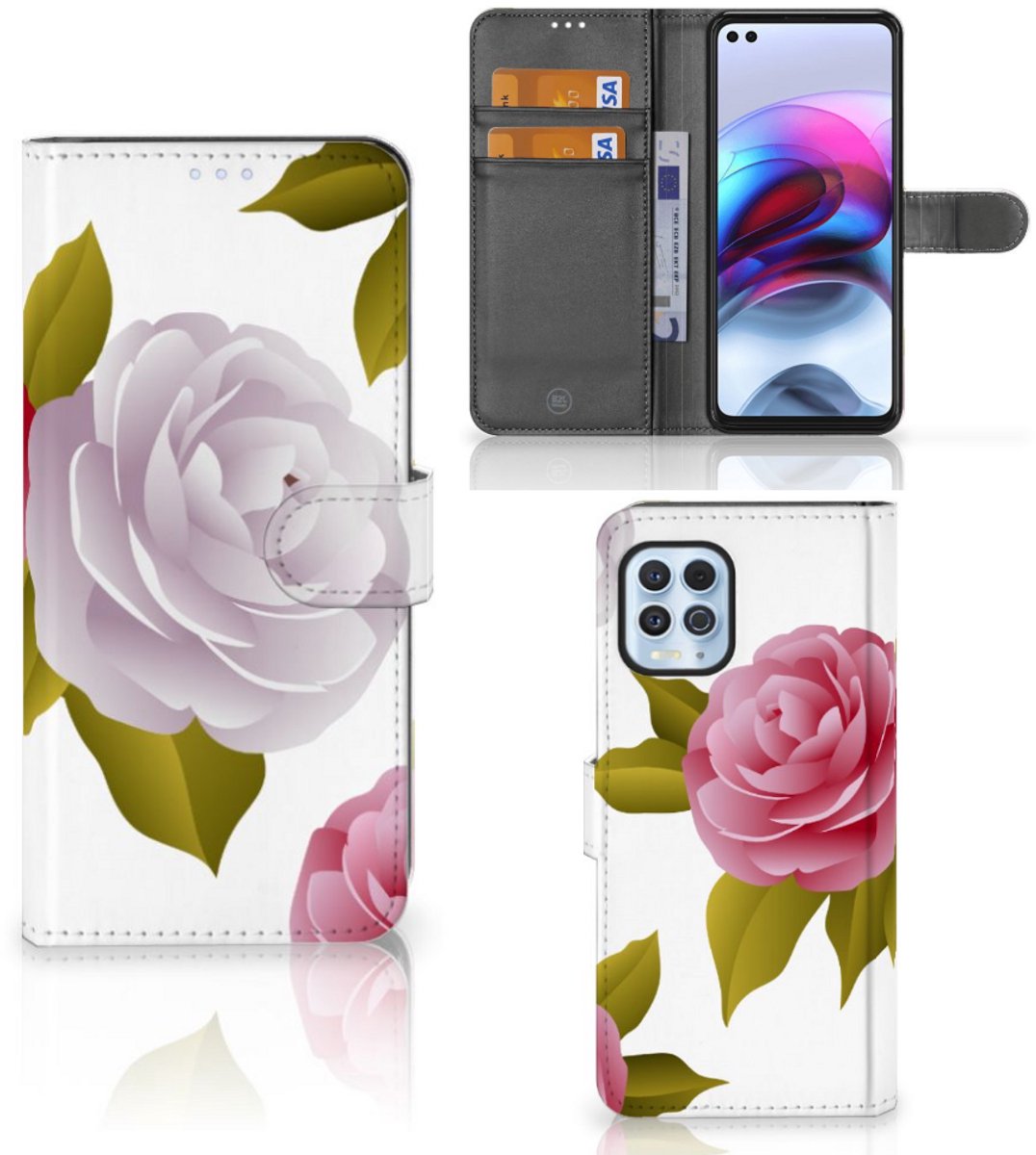 Motorola Moto G100 Hoesje Roses