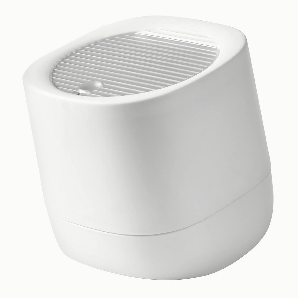 Moderne mini-prullenbak met deksel voor badkamer, bureau of salontafel - 2 liter - Wit
