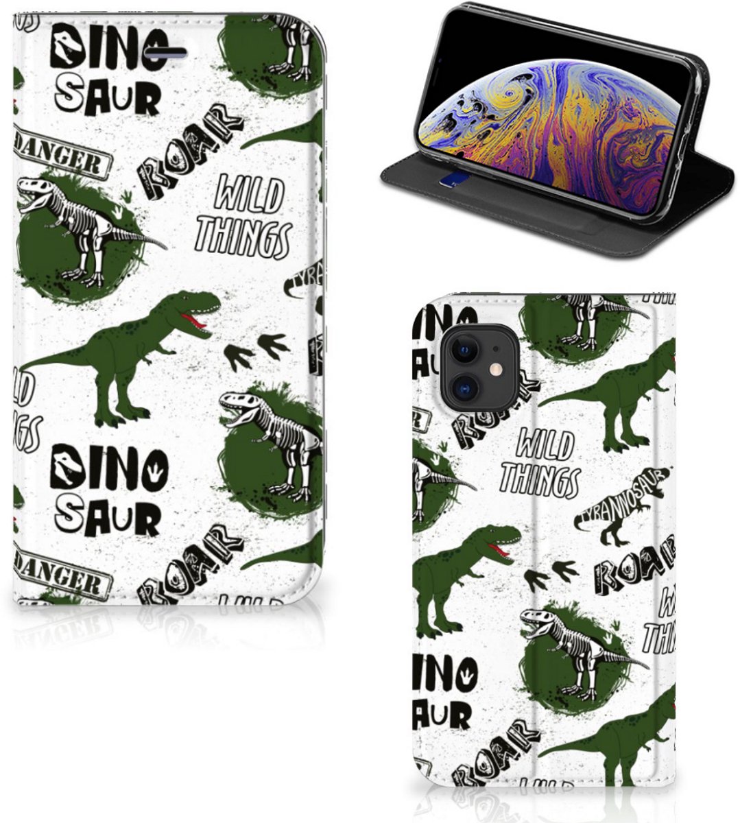 Hoesje maken voor Apple iPhone 11 Dinosaurus