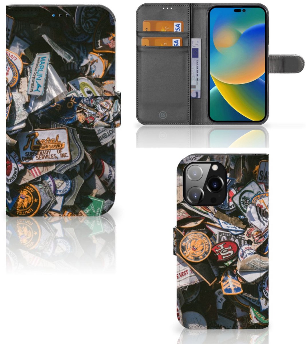 iPhone 14 Pro Max Telefoonhoesje met foto Badges