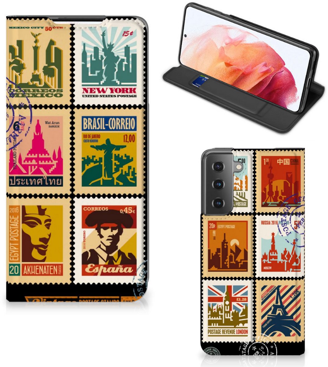 Samsung Galaxy S21 Book Cover Postzegels