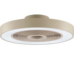 Brilliant Catania - Plafondventilator - LED 40W - CCT - 2700K-6500K - Dimbaar - ICRGB - Nachtlicht - Timer - Afstandsbieding - Beige