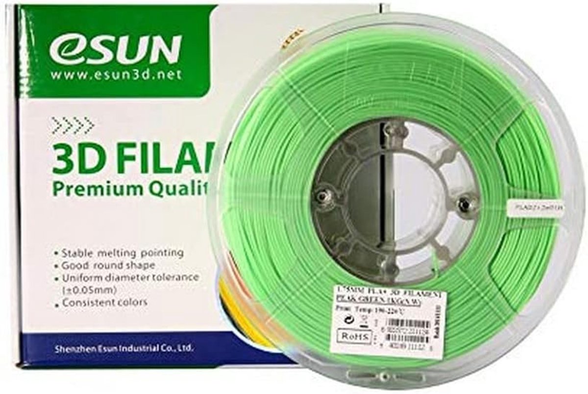 PLAPlus Filament Peak Green 1,55 kg - Hoogwaardige 3D-print materiaal