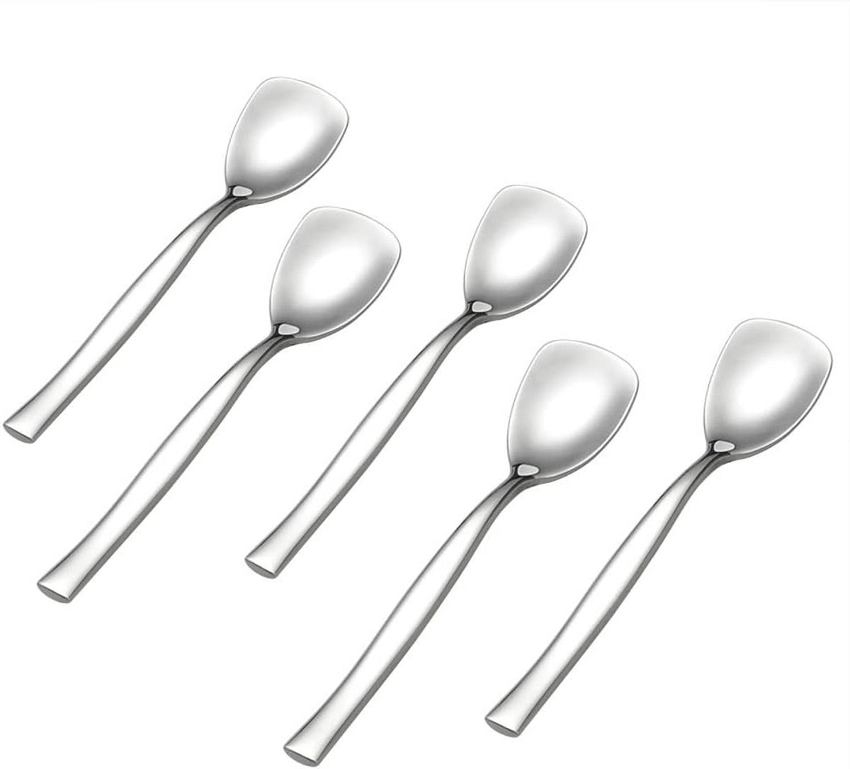 12-delige roestvrijstalen yoghurtlepel set - Perfect voor desserts en ijs