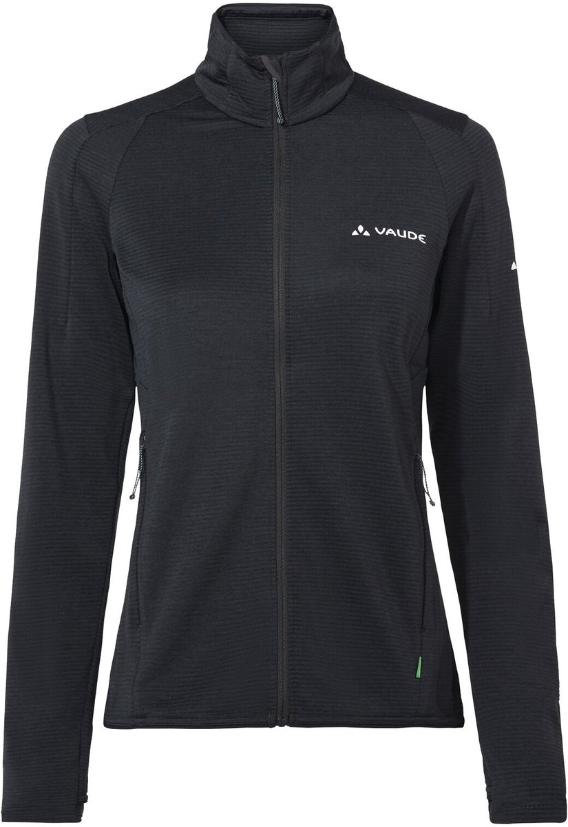 VAUDE Scopi Fleece Jacket II Fleece Jack Dames Outdoor Sportjassen Niet waterdicht Niet winddicht Fleece Hoodless Slim pasvorm Zwart