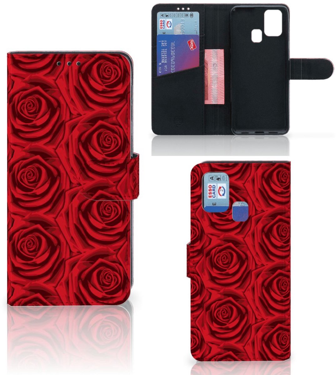 Samsung Galaxy M31 Hoesje Red Roses