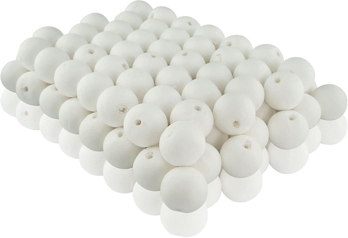 Wattenballen 30 mm - 100 Stuks - Cellulose - Composteerbaar en Recyclebaar