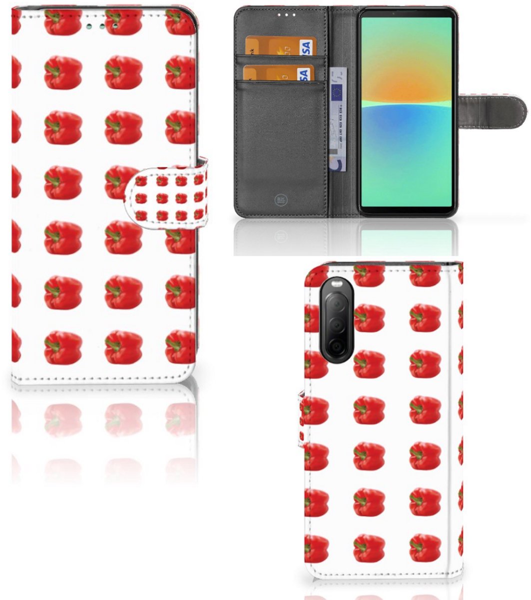 Sony Xperia 10 IV Book Cover Paprika Red