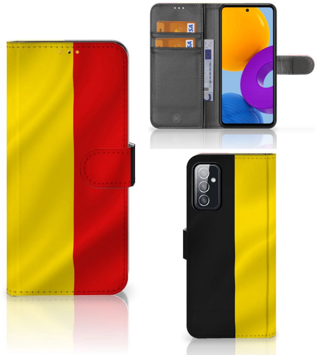 Book Case voor Samsung Galaxy M52 Bookstyle Case Belgische Vlag