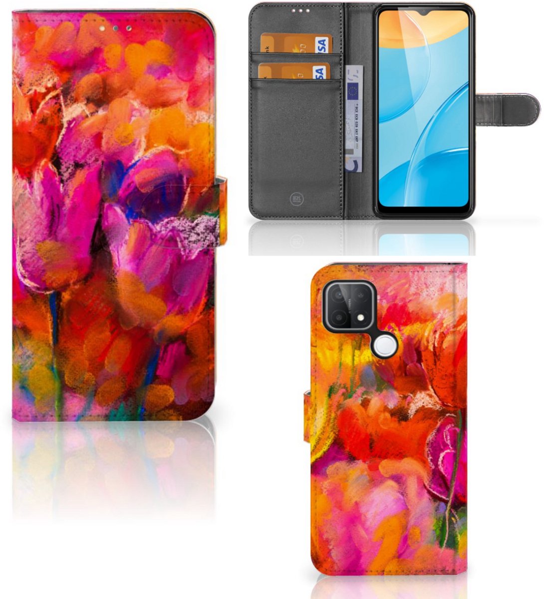 Hoesje OPPO A15 Tulips