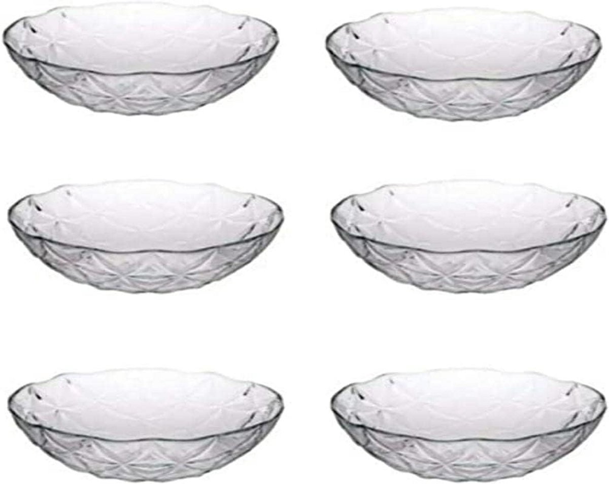 Glazen kommen set 13 cm, 6 stuks - Ideaal voor serveer doeleinden