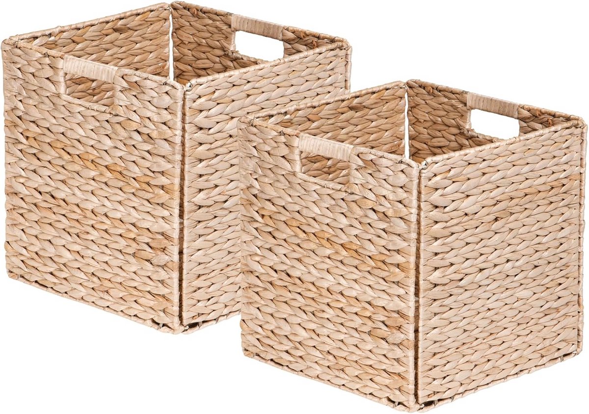 Opbergmand Rietje 32 x 32 x 32 cm - Natuurlijk en Handig