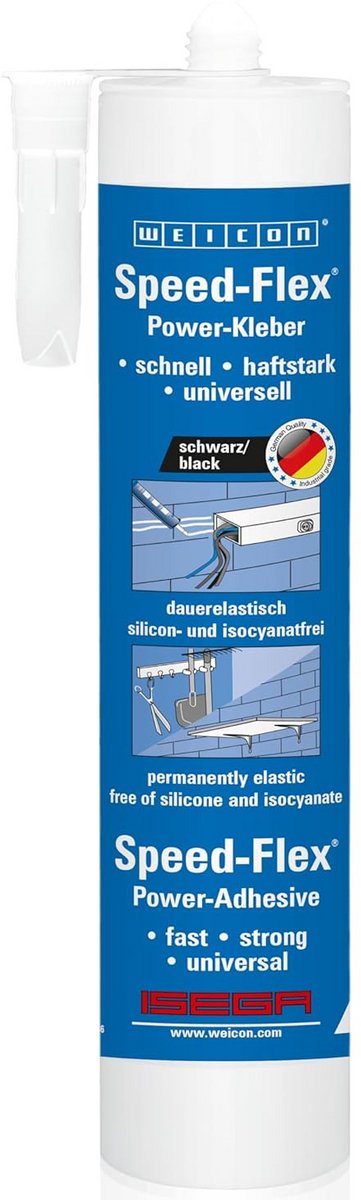 Montagelijm 310 ml, extreem sterke hechtkracht, zwart
