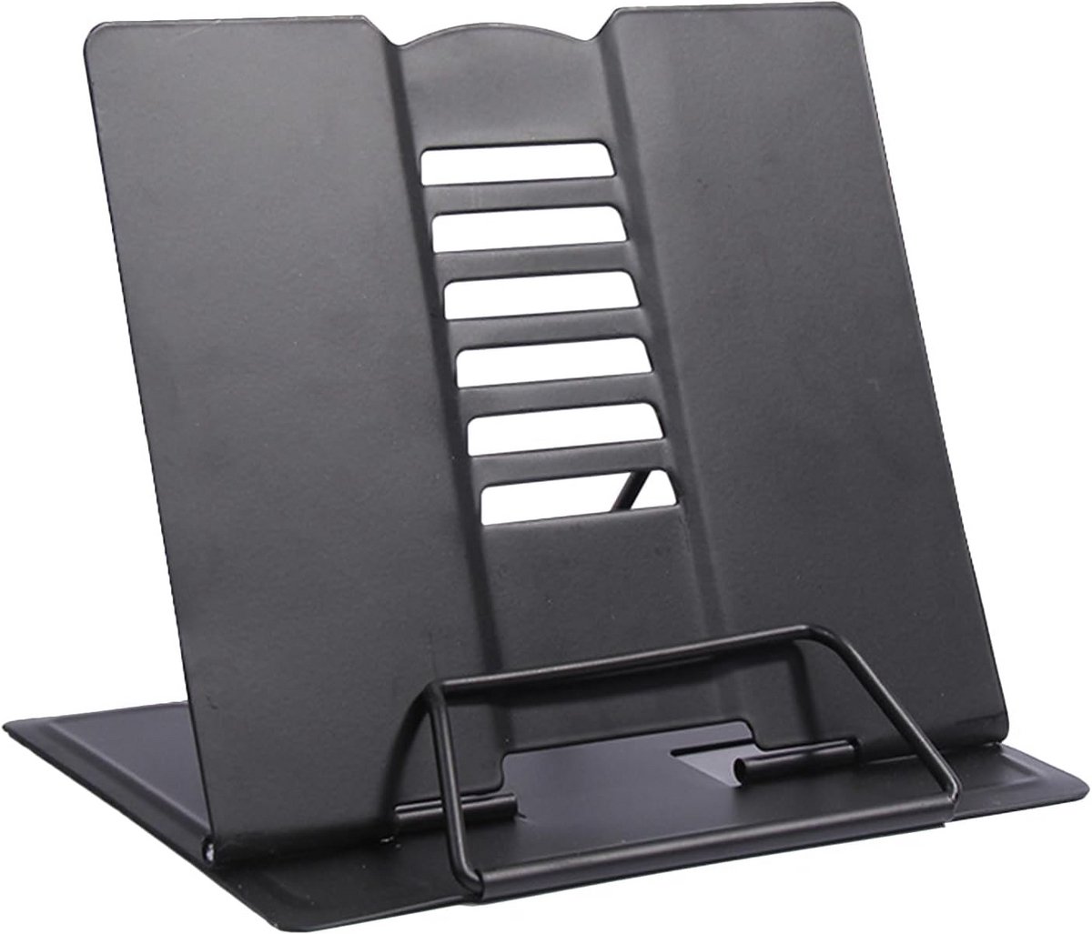 Boekenstandaard voor comfortabel lezen in bed, verstelbaar metalen leesrek, verminderen vermoeidheid, perfect voor kantoor en thuis