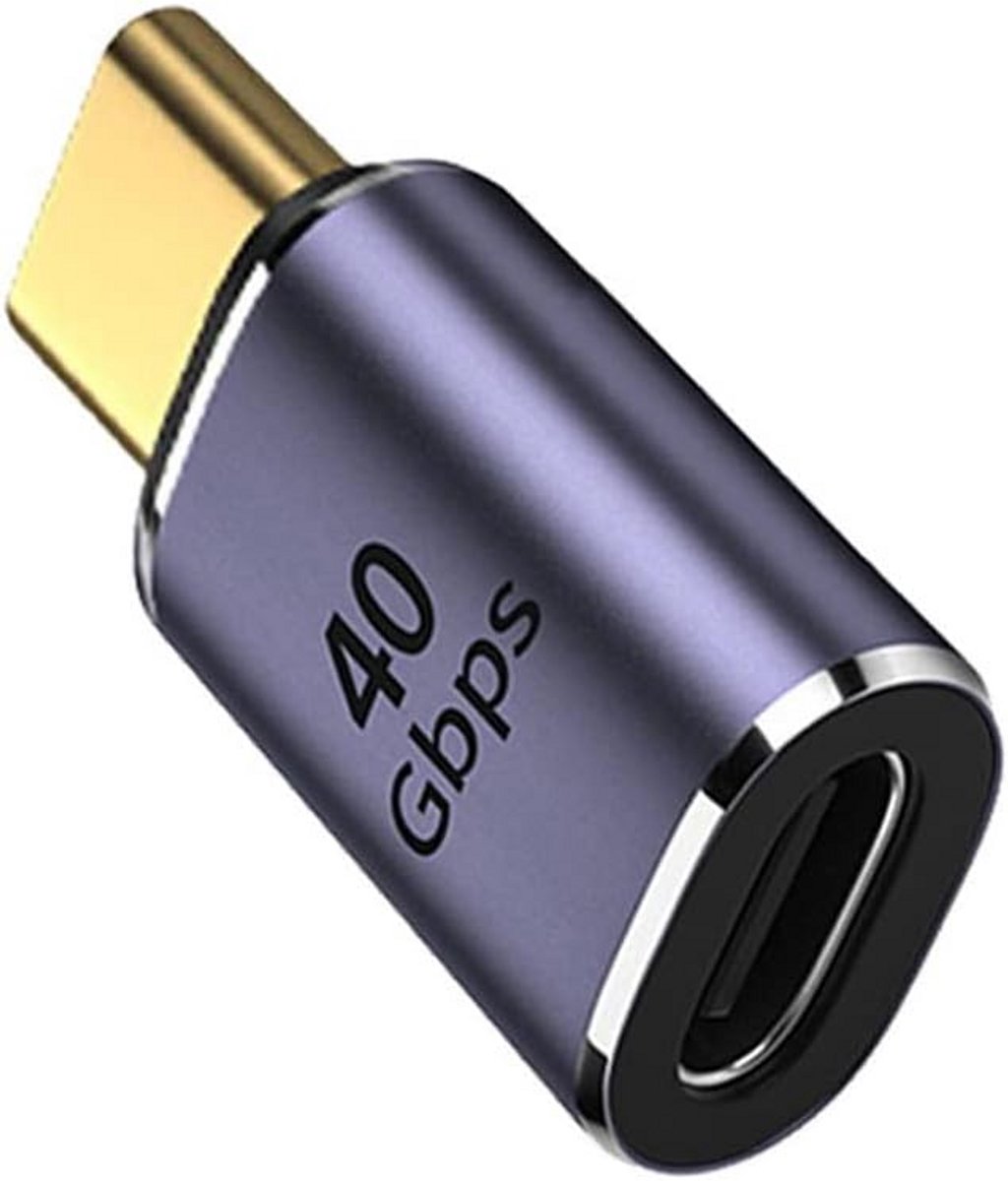 USB 4 Type C 100W Video Adapter Mannelijk naar Vrouwelijk voor Laptop en Telefoon
