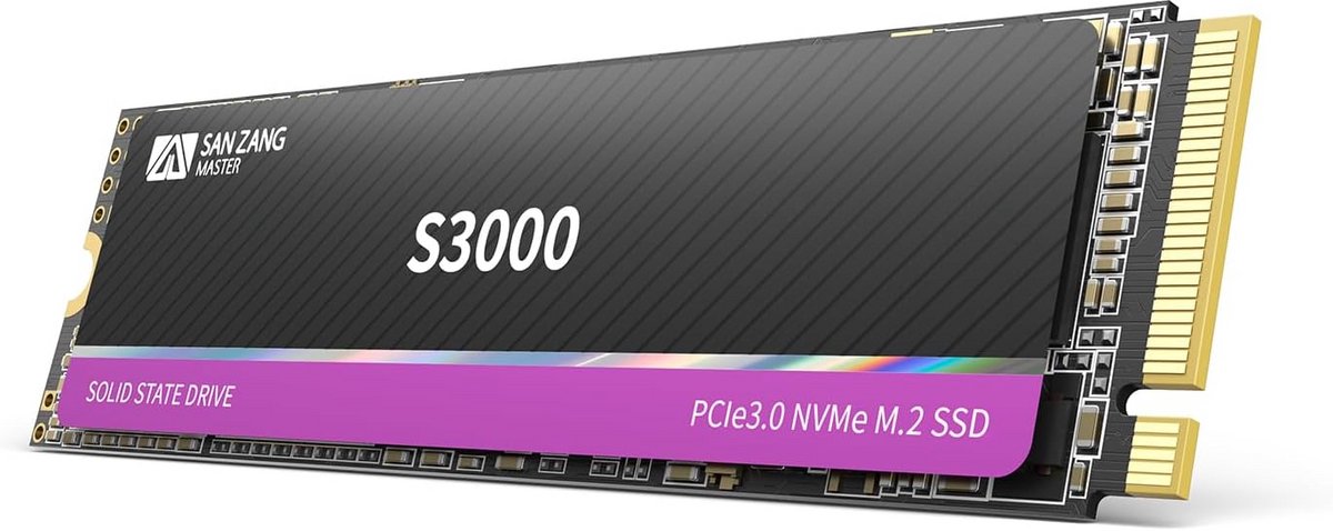 1TB NVMe M.2 SSD - 3600MB/s Leessnelheid, 3D NAND Technologie, Compatibel met Laptop en Desktop