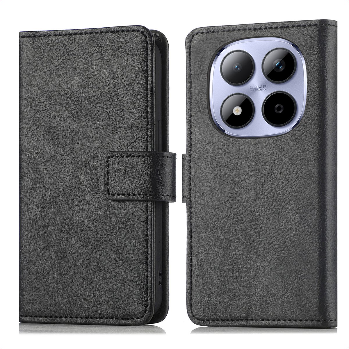 imoshion Hoesje - Geschikt voor Xiaomi Redmi Note 15 (4G) - Luxe Bookcase - Zwart