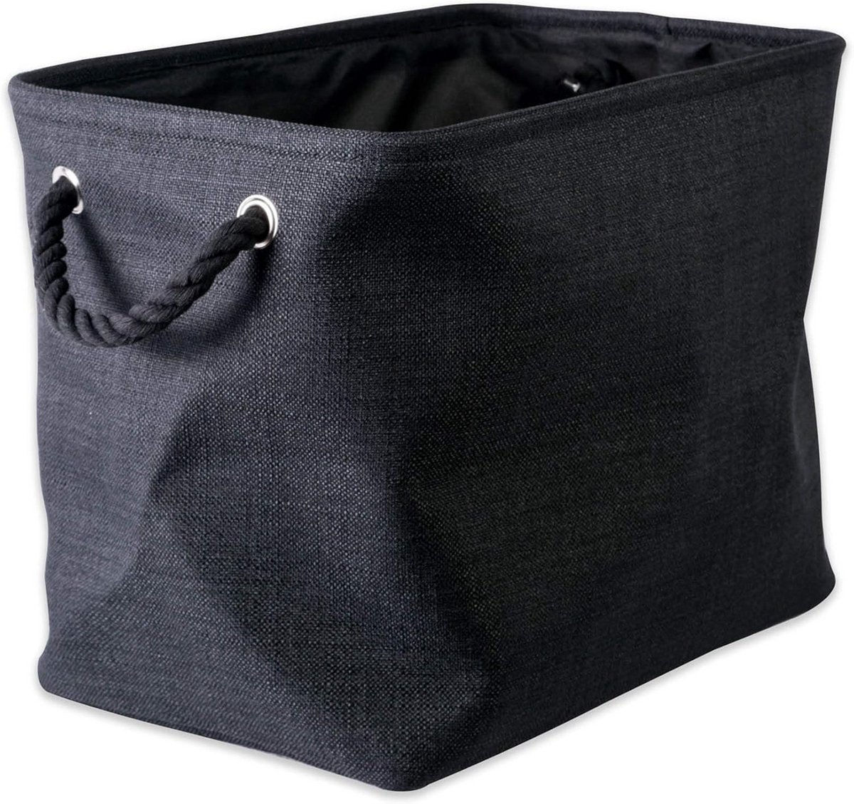 Opvouwbare opbergbox polyester zwart klein