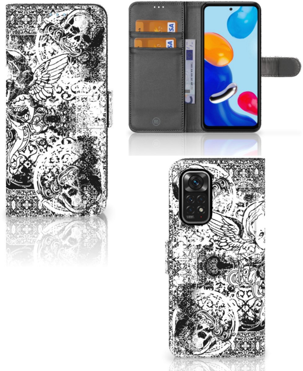 Telefoonhoesje met Naam Xiaomi Redmi Note 11/11S Skulls Angel