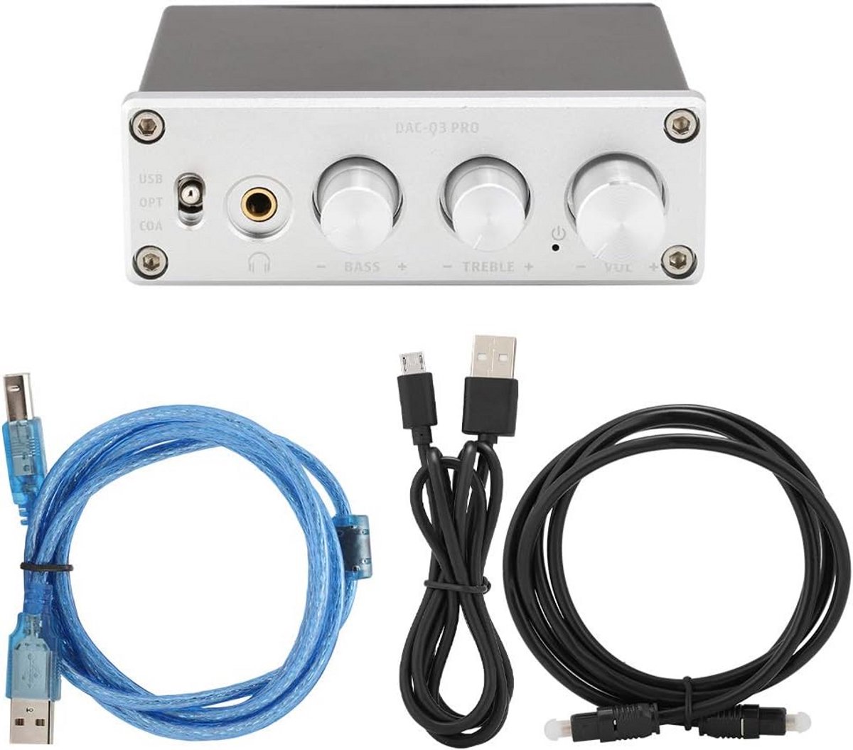 Draagbare Stereo Hoofdtelefoonversterker met DAC-decodering voor 3,5 Mm Hoofdtelefoons