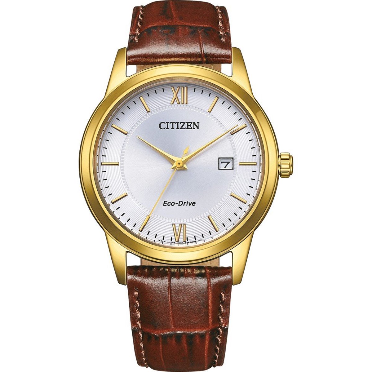 Citizen AW1782-11A Horloge - Leer - Bruin - Ø 40 mm