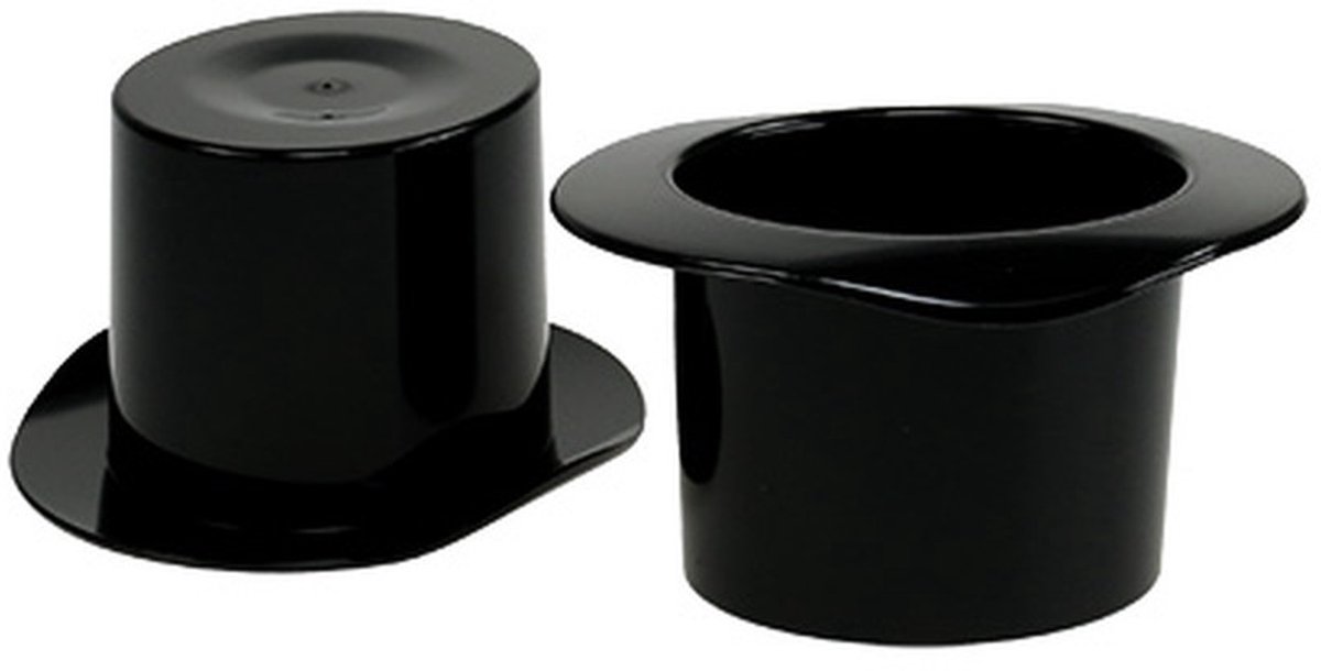 Cilinder zwart 7cm 9 st, 9 Stück