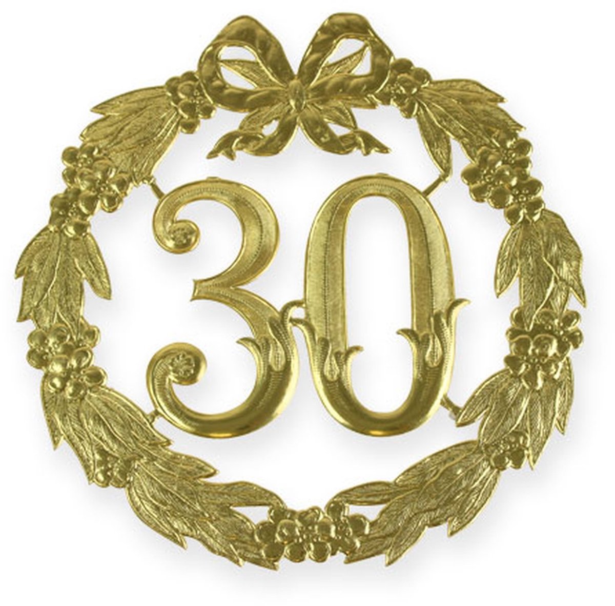 Jubileumnummer 30 in goud