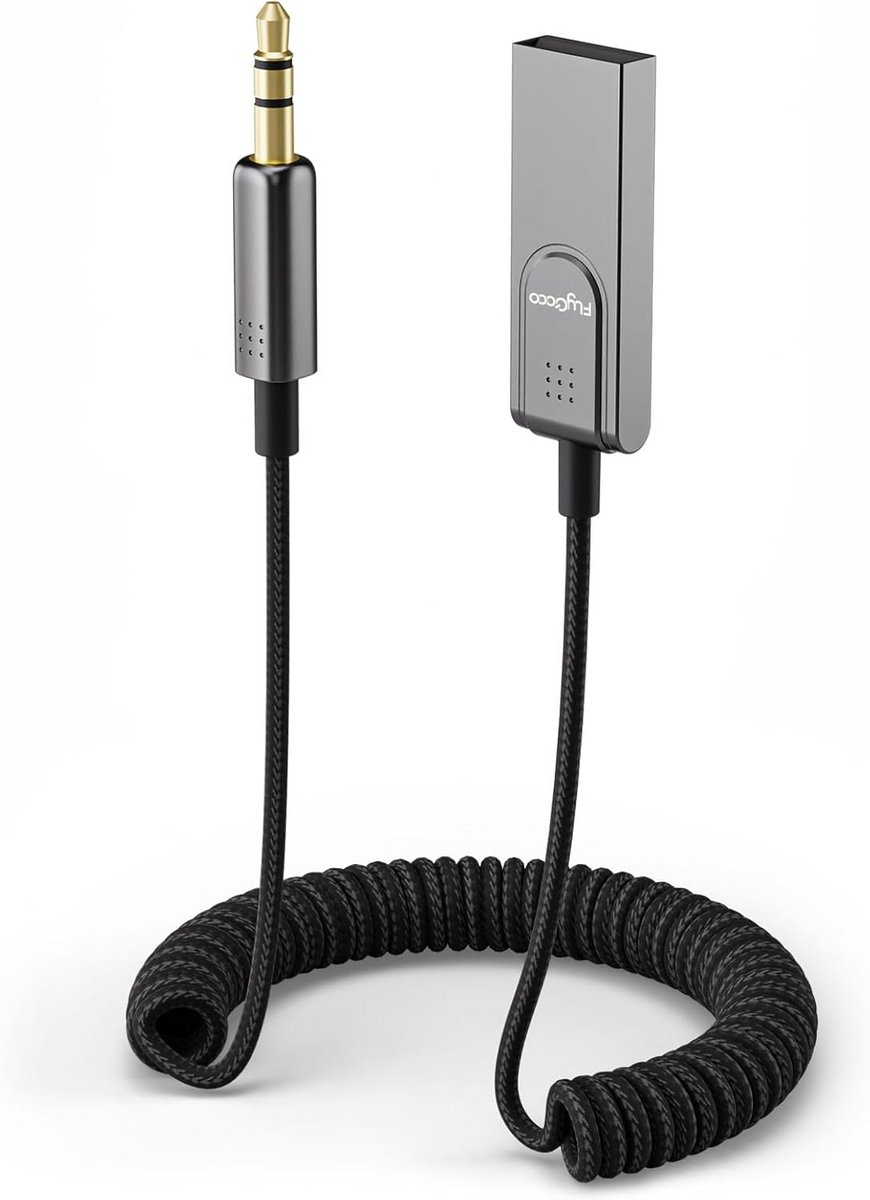 Draadloze Bluetooth 5.3 Audio Ontvanger voor Auto AUX en Stereo met Handsfree Bellen