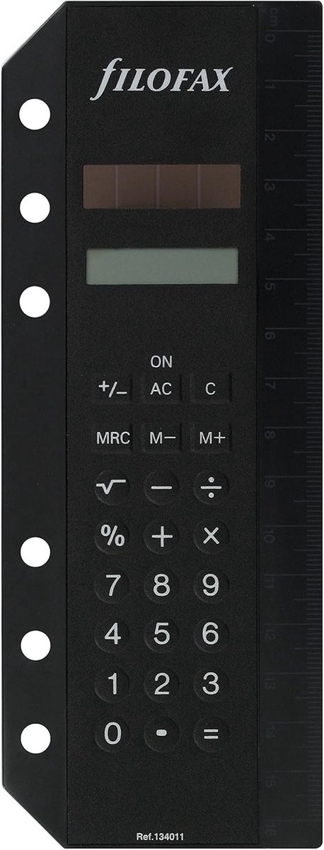 Zwarte Slimme Rekenmachine voor Organizer / Agenda - Maatliniaal Inch/CM