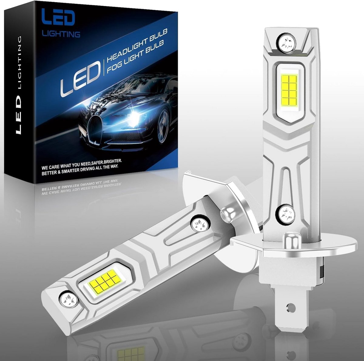 H1 LED Auto Lampen 30000LM 6500K Plug en Play Koplamp Vervanging