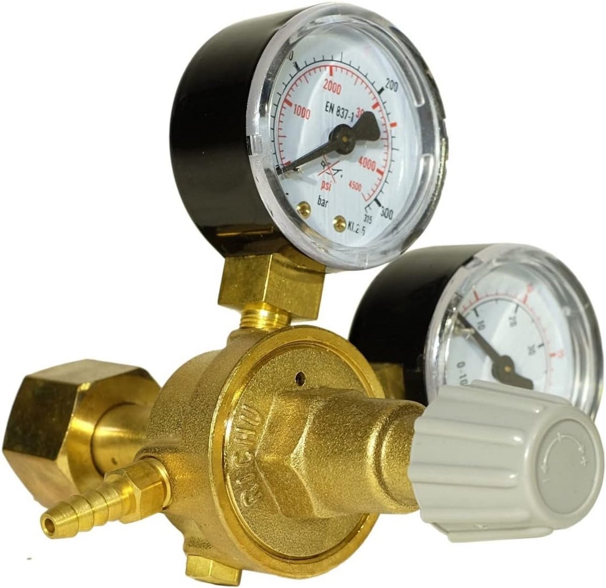 Drukregelaar met manometer voor Argon en CO2 gas voor MIG MAG TIG lassen