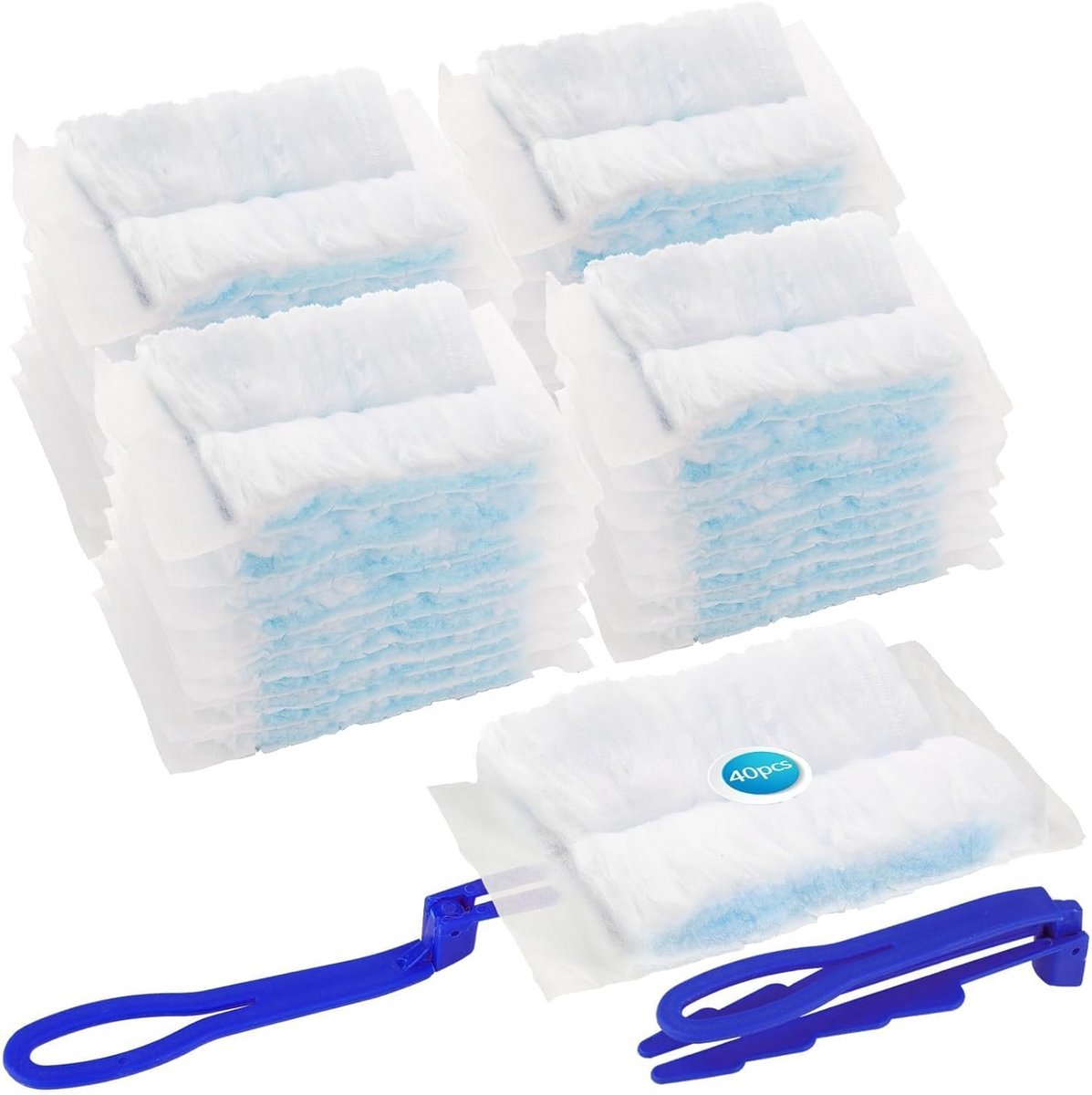 Stofwisser Navullingen - Absorberende Doekjes voor Stof en Haren - Set van 40