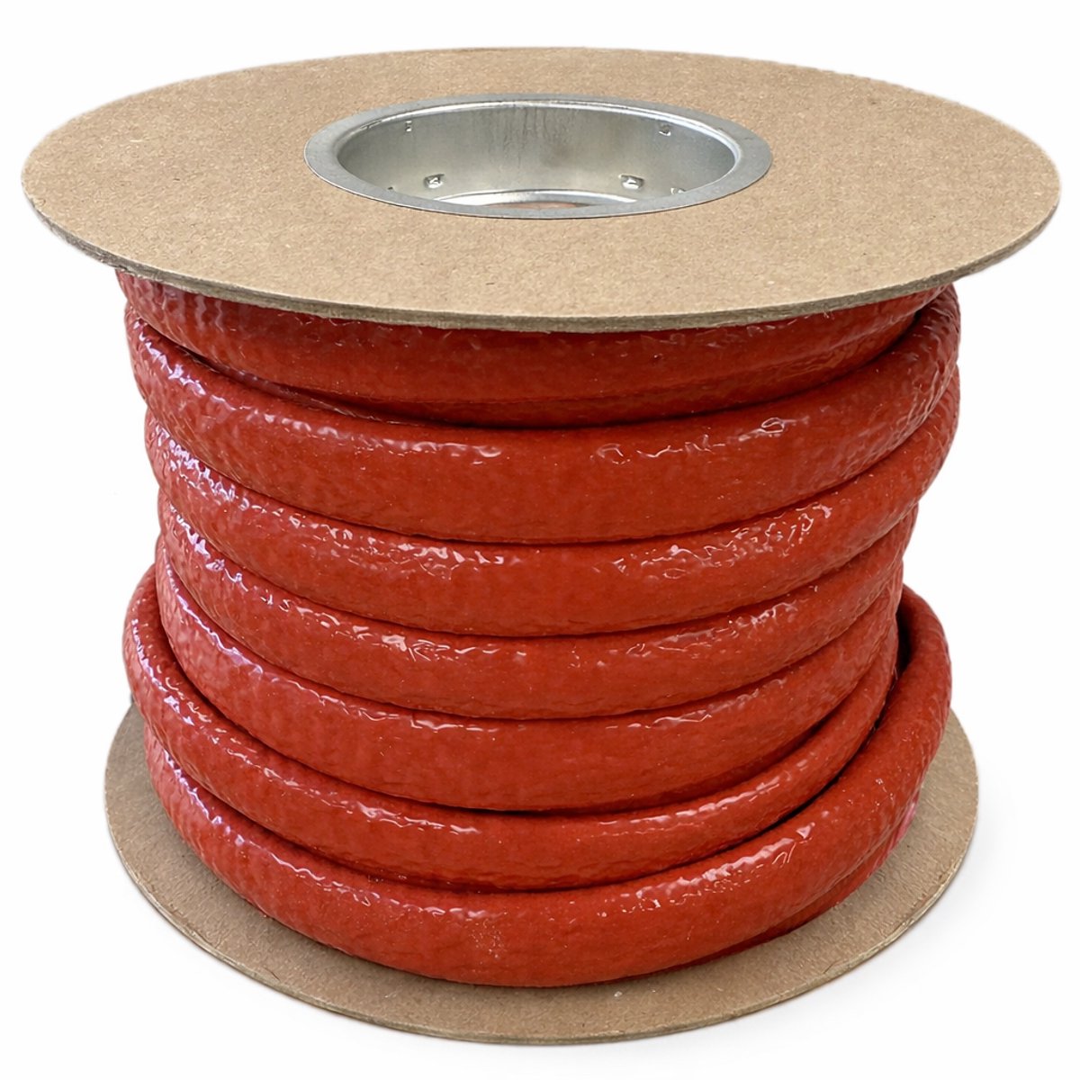 Ø 25 mm x 15m | Hittebestendige silicone isolatiekous - Rood