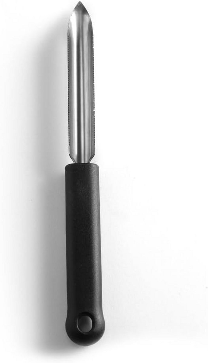 Groenteboorspatel Zwart - 220x25x15 mm - Duurzaam Keukengerei