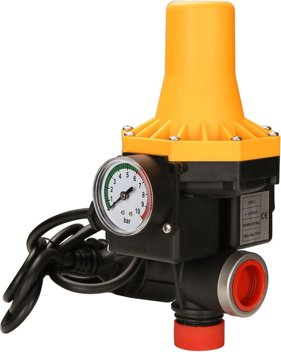 Automatische Drukregelaar voor Waterpomp met Drukinstelbereik tot 10 Bar