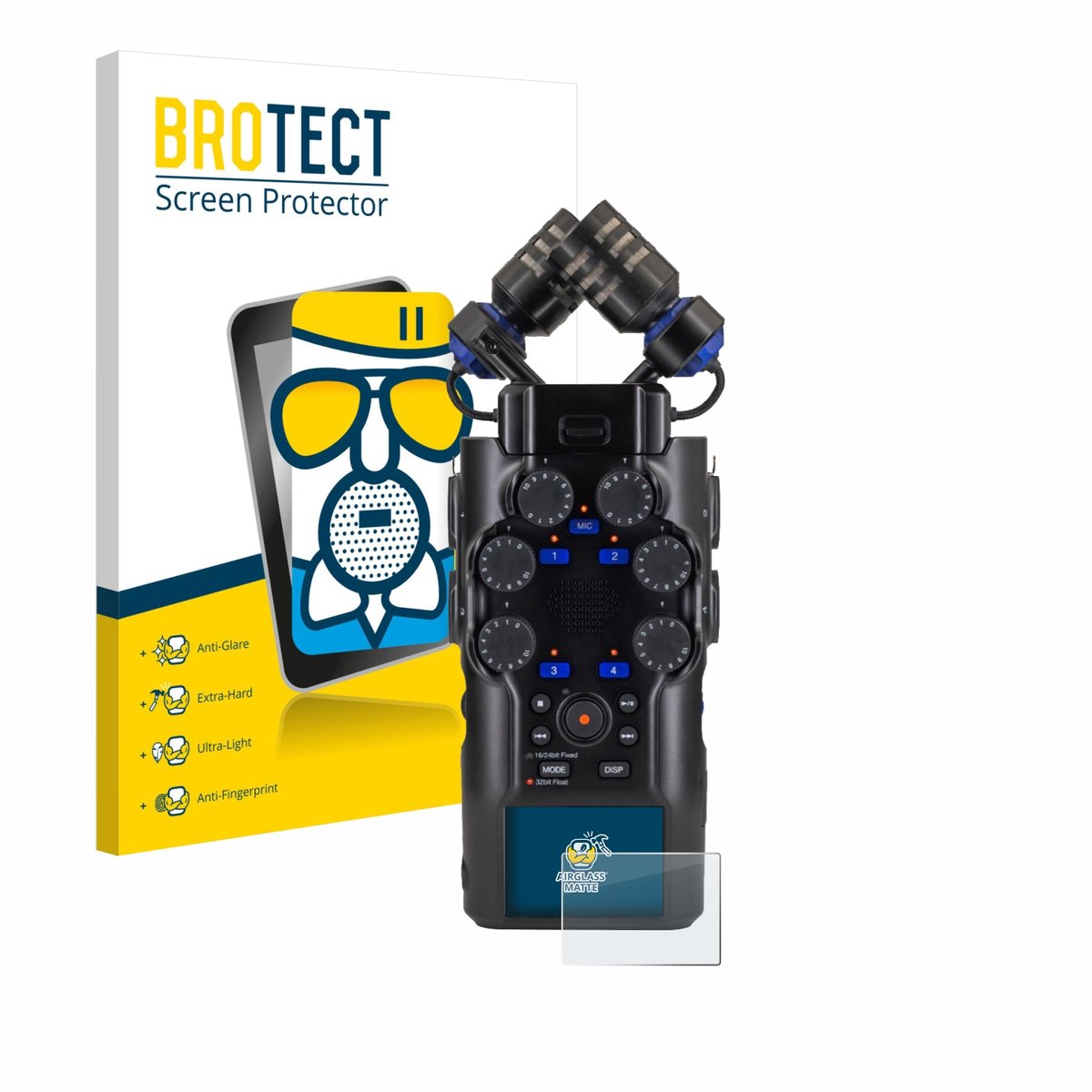 BROTECT - Screenprotector voor Zoom H6 studio - Folie Beschermfolie Beschermglas matte